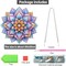 Mandala Flower Diamond Art Hanging Kit for Adults – DIY 5D Crystal Window Pendant – Acrylic Diamond Art Ornament for Home, Garden, Front Door, Wall Décor, 7.8×7.8 Inch